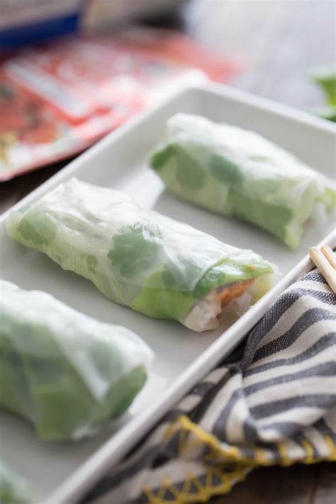 The first video i made on how to make lumpia wrappers, i used my had to lift and. Easy Spring Roll Recipe with Salmon - LemonsforLulu.com