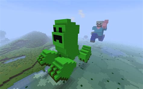 Steve And The Creeper Minecraft Project
