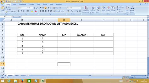 Cara Membuat Drop Down List Di Excel Cara Membuat Dropdown List Di Vrogue