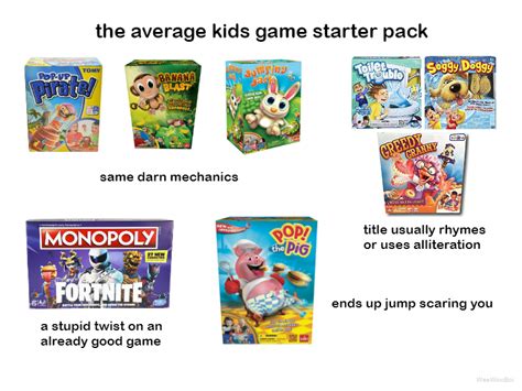 The Average Kids Game Starter Pack By Rami Yt On Deviantart