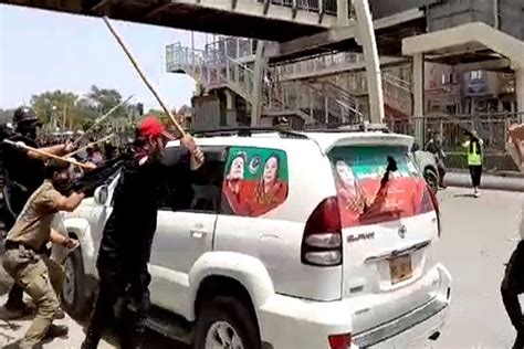 Azadi March Pti Leaders Not Guilty For Violence Case Punjab Police
