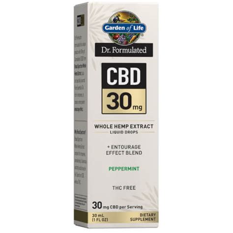 Dr Formulated Cbd 30 Mg Peppermint Drops 1 Oz By Garden Of Life