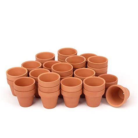Blqh 93 Pack 2 Small Mini Clay Pots Planter Nursery Pots Terra Cotta