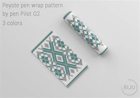 Peyote Bead Pen Pattern Pattern For G2 Pen By Pilot In Pdf Etsy