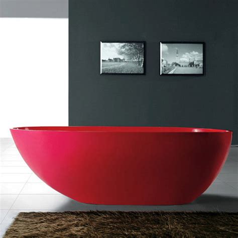 Modern Red Bathtub Bs S06 At Best Price In Foshan Bella Stone