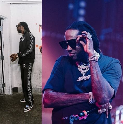 2 chainz performing in a fw21 louis vuitton tracksuit and tee inc style