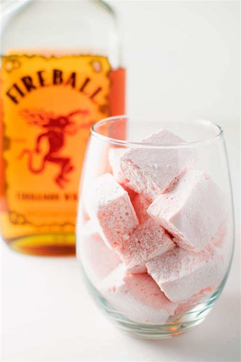 Fireball Whisky Marshmallows Homemade Marshmallows With The Spicy Kick Of The Fire Whiskey