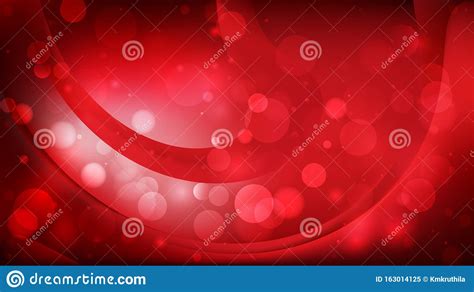 Abstract Cool Red Blurred Lights Background Design Stock Vector