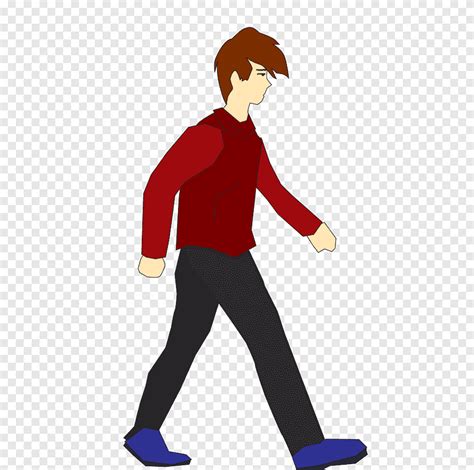 Ilustración Masculina Para Caminar Animación Caminar Personaje Caminar