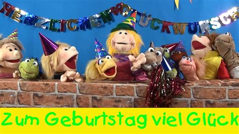 Lustige geburtstagswünsche für kinder mit 7 bist du schon ganz schön cool und sitzt auf einem glückwünsche zur geburtstag für frau. Zum Geburtstag viel Glück || Kinderlieder Puppenvideo ...