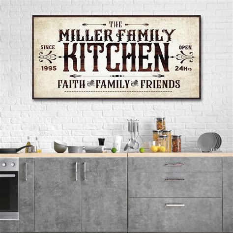 Kitchen Sign Custom Kitchen Signs Farmhouse Kitchen Wall Art Etsy