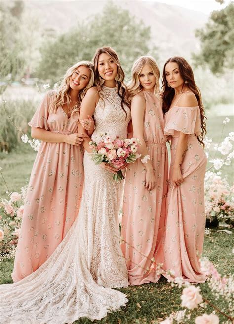 How To Nail The Mismatched Bridesmaids Look Mismatched Bridesmaid Dresses Bridesmaid