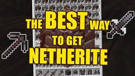Netherite items are the strongest and most durable, and they don't burn in fire or lava. The EASIEST and BEST way to find NETHERITE/ANCIENT DEBRIS ...