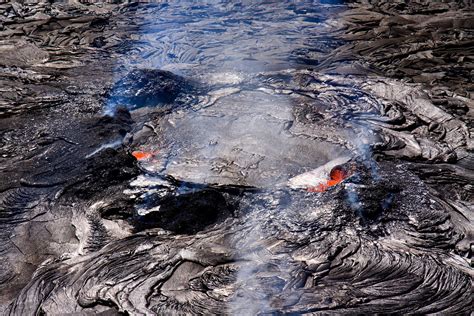 Lava Continues To Flow Along The Coastal Plain This Past