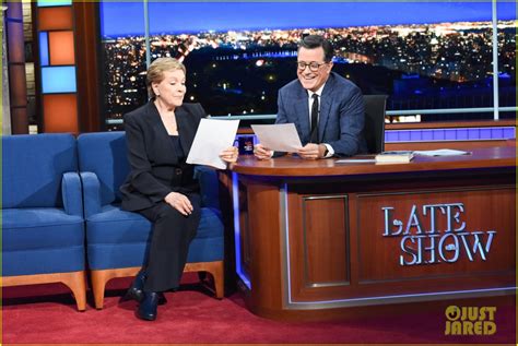 Julie Andrews Tells Stephen Colbert Therapy Saved Her Life Photo