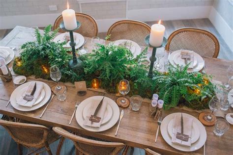 How To Create A Natural Fern And Forest Tablescape