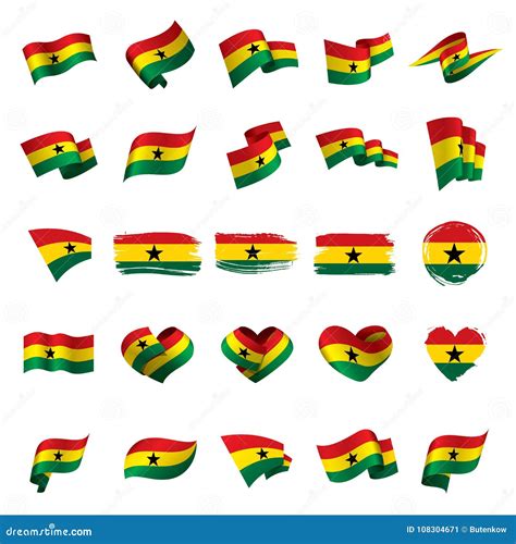 Ghana Flag Vector Illustration Stock Vector Illustration Of Icon