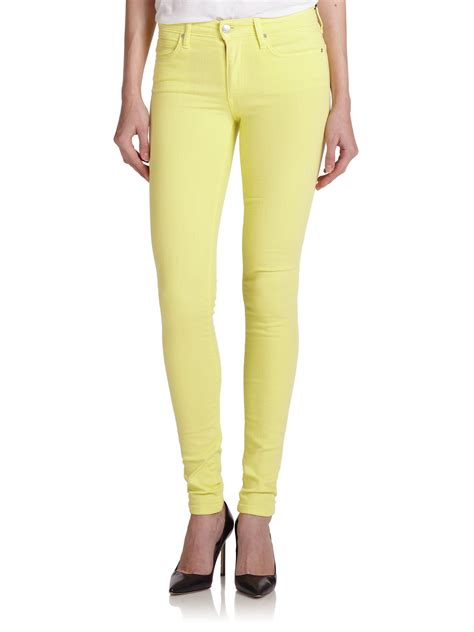 Joe S Jeans Flawless Skinny Jeans In Yellow Lyst