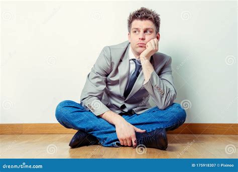 Sad Guy Sitting