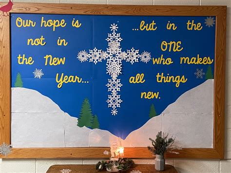 Winter Bulletin Board For Our Church Credit To Jandenlink For The