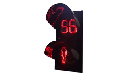 12 Inch 300mm Led Animated And Countdown Pedestrian Traffic Signal