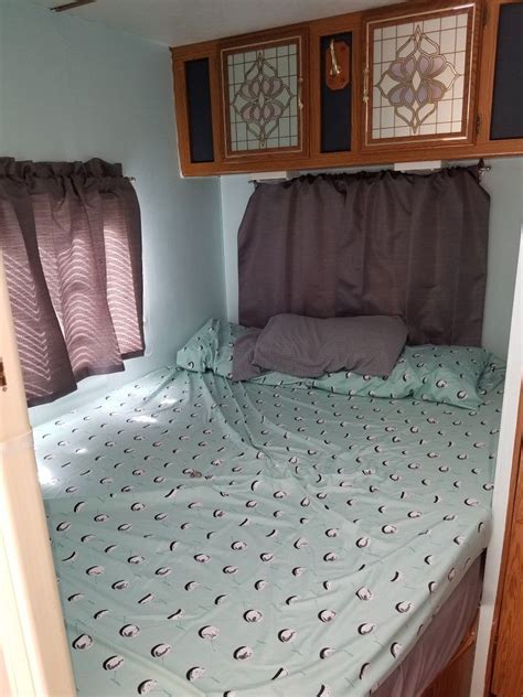 A super easy to make awning cover for around $15. Bedroom area | Home decor, Remodel, Diy rv