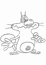 Oggy Coloring Pages Cockroaches Print Et sketch template