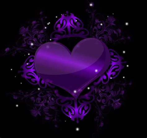 Purple Heart Heart Wallpaper Heart Background Purple