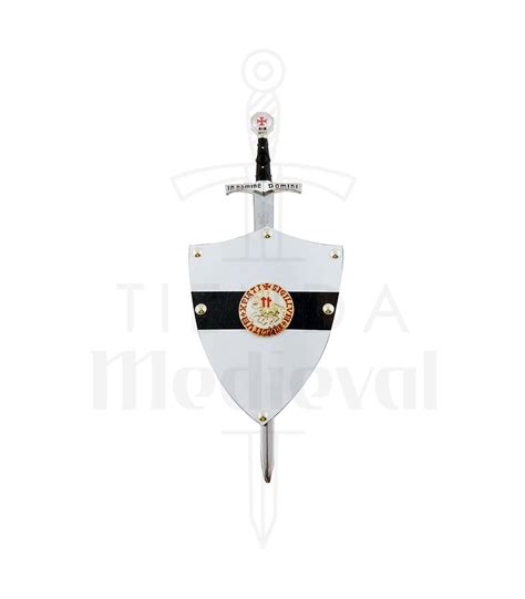Miniature Templar Sword And Shield ᐉ Open Letters ᐉ Medieval Shop