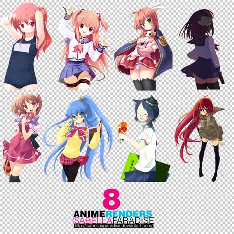 Renders Anime Pack 4 By Isabellaxparadise On Deviantart