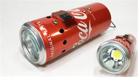 How To Make An Emergency Light From Coca Cola Can Led Flashlight