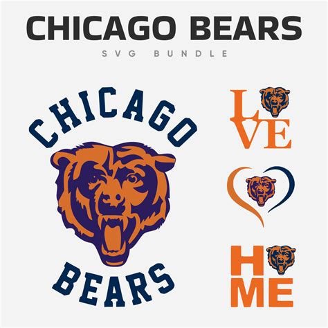 Chicago Bears Svg Bundle Masterbundles