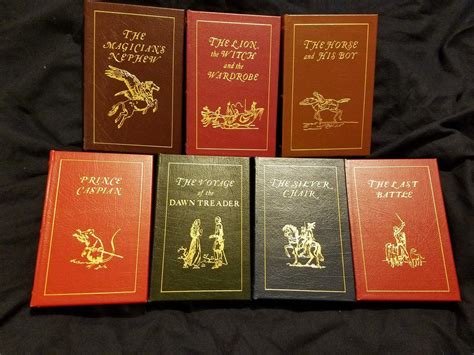 Chronicles Of Narnia Complete Set By Cslewis Full Leather Easton