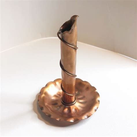 Vintage Gregorian Copper Candle Stick Holder Copper Art Decorative Ebay