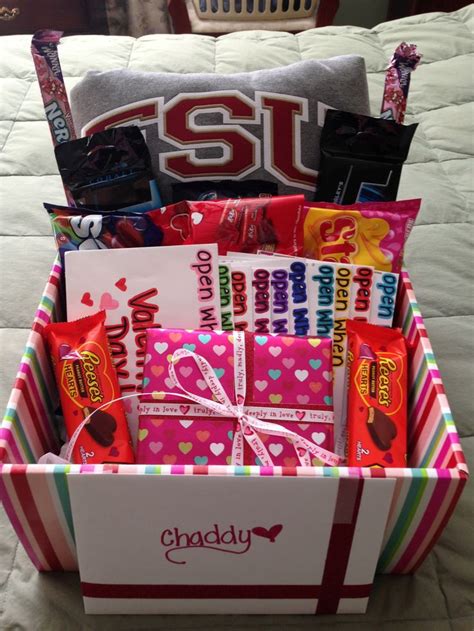 Surprising your boyfriend at home is best if you've. valentines day gift for him, valentines day, gift basket ...
