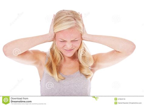 Young Woman Suffers From Headache Stock Image - Image of suffers, stress: 47004119