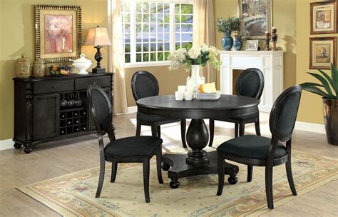 Angelo:home elton dining table in charcoal gray/walnut. Kathryn Dark Gray Dining Room Set from Furniture of America | Coleman Furniture