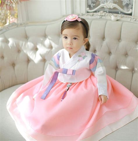 Hanbok Dress Girls Baby Korea Traditional Clothing 1 10 Ages Etsy