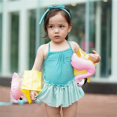 Korea Ins Girls Swimsuit Princess Skirt Baby Swimsuit Female One Piece