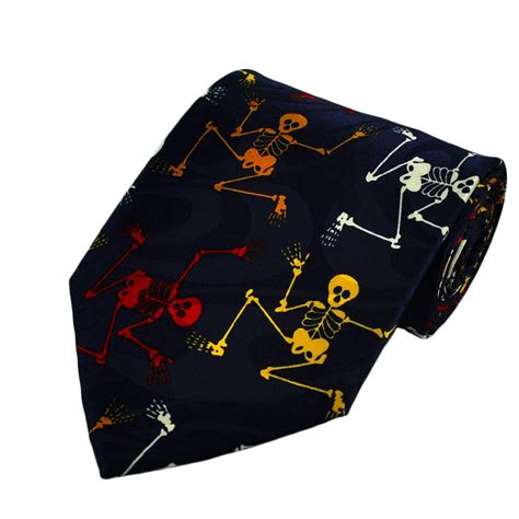 Colourful Skeletons Novelty Tie From Ties Planet Uk