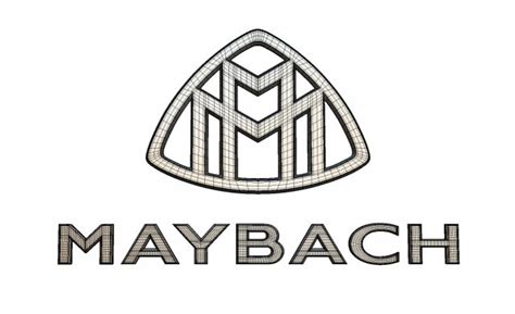 Maybach Logo 3d Model In Parts Of Auto 3dexport