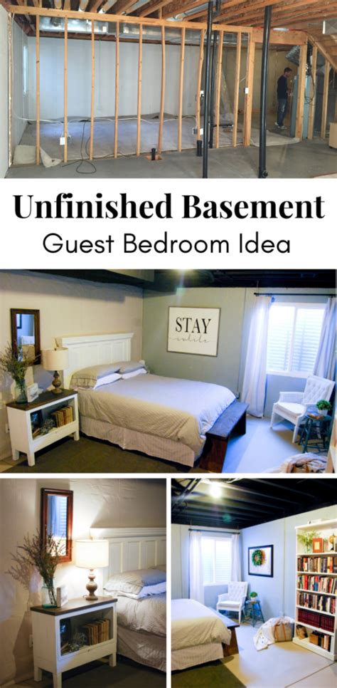 If you are looking for best unfinished basement bedroom with pictures you've come to the right place. Unfinished Basement Guest Bedroom - Emily's Project List