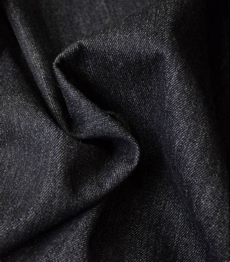 Tissu jean noir