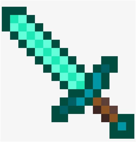 Download Minecraft Diamond Sword Diamond Sword Hd Transparent Png