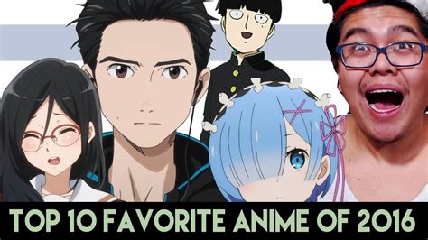 Top 10 Favorite Anime Of 2016 🏆😍 Youtube