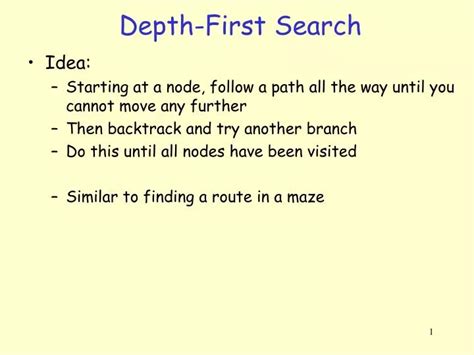 Ppt Depth First Search Powerpoint Presentation Free Download Id