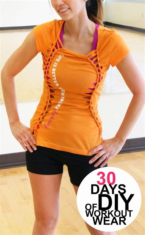Grosgrain 30 Days Of Diy Wear Day 5 Refashion Clothes Diy Workout