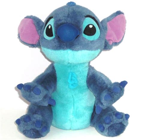 Disney Store Stitch Plush Toy Exclusive Original Blue Soft Cuddle Ebay