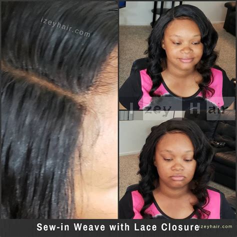 Sew In Weave With Lace Closure Plus How To Attach A Weave Closure Without Glue