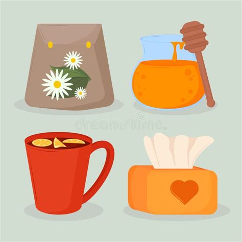 Icons Set Of Home Remedies Stock Vector Illustration Of Remedy 237503580